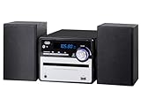 Trevi HCX 10F6 Sistema Hi-Fi 20W, Stereo Digitale Compatto con Radio FM, Lettore CD/MP3 USB, Wireless, Ingresso RCA AUX, 5 Equalizzazioni Audio, Telecomando Full Function, Display LCD Blu