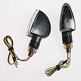 Coppia Indicatori Direzione Frecce Moto Universali Sport Scooter Naked Carbonio