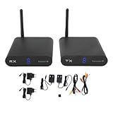Ricevitore del trasmettitore AV Cheotime, trasmettitore audio video e ricevitore 2,4 GHz mittente audio a 8 canali mittente wireless AV per cavo in streaming, satellite,
