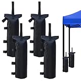 vaolmlop Set Di 4 Pesi Per Gazebo,Zavorra Per Gazebo,Può Contenere 9-11 Kg Per Pezzo,Buona Prestazione Impermeabile,Per Tende Padiglioni Ombrelloni Scalette Per Piscine