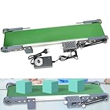 Nastro Trasportatore, Trasportatore Elettrico Tavolo Mini Trasportatore Tavolo Piccolo 50 Cm Supporta La Marcia Avanti E Indietro Velocità Regolabile Ca 100-240V Per Piccole Linee Produzione