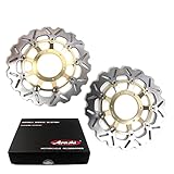 Dischi freno anteriori per CBR600RR 2003-2022 / CB1000R 2008-2017 ABS 2009-2017 CB 1000R Accessori CBR 600 RR 600RR Oro 2004 2005 2006 2007 2009 2010. 2011, 2012, 2014, 2015