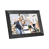 Cornice For Foto WiFi Da 8/10.1 Pollici Digitale Album Fotografico IPS Touch Screen Archiviazione 16 GB Condivisione Di Tramite APP Condividere Facilmente Momenti(Black-8 Inch)