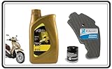 PIAGGIO Kit TAGLIANDO Filtro Aria Filtro Olio ED Olio Beverly 125 Beverly 200 - Beverly 250 - Beverly 300 Originale