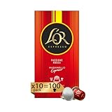 L'Or - Capsule Caffè Espresso Passione Rossa Maranello - 100 Capsule In Alluminio - 10 Confezioni da 10 - Intensità 10 - Compatibili Con Macchine Nespresso®* original