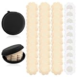 COMNICO 40 cuscinetti per capezzoli, monouso, autoadesivi, non visibili, da donna, per capezzoli invisibili, con scatola da viaggio per abito senza spalline (beige), beige., 6 × 6 × 0.01 cm