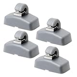 4 pezzi parasole auto clip supporto con gancio grigio pezzi di ricambio compatibile con VW Polo VW Caddy Touran Amarok Golf Mk4 Sharan Passat Transporter T5 Seat Ibiza Leon Skoda Fabia Octavia Superb