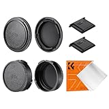 K&F Concept 2pack Tappo Corpo e Coperchio Posteriore per Obiettivo Compatibile con Canon F-1 FTb AE-1 A-1 AT-1 AV-1 AL-1 T60 T70 T80 T90