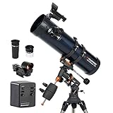 Celestron 31051 AstroMaster 130EQ Telescopio riflettore newtoniano a motore, blu scuro