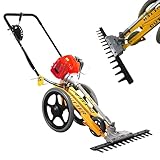 Motofalciatrice a Scoppio 42.5CC Potenza 1.45KW Motore 2 Tempi Larghezza di Lavoro 70cm