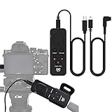 JJC Telecomando con Multi Terminale per Sony A1 II a9 III A6600 A6500 A6000 a1 a7 IV a7R V a7S III ZV-1 A9 A99 A7 A7R A7S RX100 VII Camera e FDR- AX53 CX405 CX900 Camcorder sostituisce Sony RM-VPR1