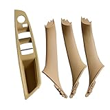 Kakulkomen 4pc Maniglie interne per portiere auto per BMW serie 5 F10 F11 F18 520i 523i 525i,Maniglia Porta F10,Maniglia Della Porta Sinistra F10 F11(beige)