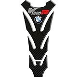 ADESIVI PARASERBATOIO TANKPAD RESINATO EFFETTO 3D - ADESIVI-STICKER 3D compatible ,,BMW K1300R nero carbonio, SLIM 19,5x9cm ,,