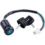 Greluma 1 Pz Moto 4 fili interruttore a chiave di accensione con cappuccio per 50cc 70cc 90cc 110cc 125cc 150cc 200cc 250cc Taotao Sunl ATV Quad Dirt Pocket Bike Scooter elettrico