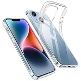Opkiegrn Cover Compatibile con iPhone 13 e iPhone 14, TPU in Silicone Trasparente Ultra Sottile Case Antiurto HD protezione chiara Custodia per iPhone 13/14
