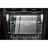 CDEFG Pellicola protettiva in vetro 9H, antigraffio e anti-impronte, per Golf 7 Facelift R GTD GTI GTE 2017-2019, per navigatore auto, protezione per schermo GPS trasparente (8 pollici)