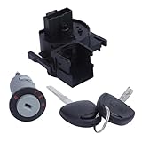 YAOPEI Interruttore accensione + barilotto + 2 chiavi per Opel Vauxhall Corsa Combo Meriva Tigra 0914861 + 90511999