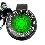 Bussola Subacquea,Navigazione Subacquea di Precisione | Bussola Portatile Luminosa Precisa Per Escursionismo, Kayak, Orienteering, Immersioni E Sopravvivenza