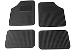 Set 4 Tappetini Tappeti Auto Universali in Gomma