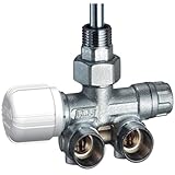 Valvola mono-bitubo termostatizzabile squadra dx con bocchettone Far 1/2