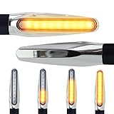 Area1 Indicatore di direzione a LED per moto, compatibile con Moto Guzzi Bellagio 940 / Quota 1000, 1100 (omologato CE/2 pezzi) (V16)