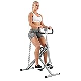Sunny Health & Fitness Macchina per vogatore e squat assistita con movimento del cavallo - Attrezzatura per allenamento completo del corpo per palestra domestica - Modello n. 077S