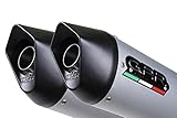 GPR Scarico Yamaha TDM 850 1991/01 Coppia scarichi omologati Furore, Alluminio, Argento