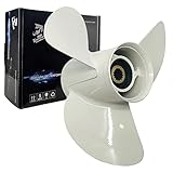 Boatman Alluminio fuoribordo Motor Boat Elica 13 1/4x17 fit Yamaha Engines50 60 70 75 80 85 90 100 115 130Hp,15 Spline Tooth,RH