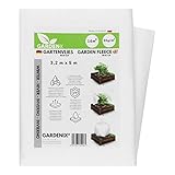 GARDENIX® 16 m² Invernale in Tessuto Non Tessuto, Telo antigelo per Piante, in Tessuto Non Tessuto di Alta qualità, Peso 50 g/m², Stabilizzazione UV (3,2m x 5m)