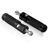 VusddyPedane Poggiapiedi per MOto,1 Paio Moto Pedane,Poggiapiedi per Moto,Pedane Passeggero Alluminio,Compatibili con Bullone da 8 mm