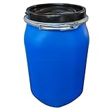 Fusto in plastica (HDPE) ad apertura totale, quadrato, capacità 30 Lt, ADR/ONU per solidi, uso alimentare