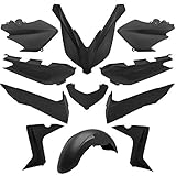 Motodak Corredo Della Carenatura 11 Monete Yamaha X-Max Nero Opaco