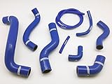 Autobahn88 il kit di tubi flessibili silicone del liquido raffreddamento riscaldatore radiatore, compatibile con 89-93 Toyota Celica GT-Four ST185 A/V Rally RC 3S-GTE (blu - senza set di morsetti)