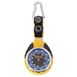 Barometro + Altimetro + Bussola + Termometro Tester 4 In 1, Escursionismo All'Aperto Arrampicata Sci Ciclismo Attrezzatura Necessaria Pressione Dell'Aria Temperatura Altitudine Tester Senza Batteria