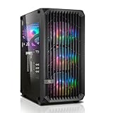 Gaming PC Ryzen 5 8400F 6X 4.7GHz 16GB DDR5 RAM, 1TB M.2 SSD, AMD RX 9060 8GB, Win 11 Pro - Gamer PC per 1080P