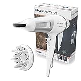 Rowenta CV5930 Powerline Asciugacapelli con Booster Ionico, Phon per Capelli 2100W, Tecnologia Effiwatts, Thermo Control, 1 Diffusore e 1 Concentratore, 6 Combinazioni di Velocità/Temperatura