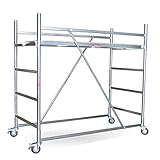 Trabattello per lavorare a 3,40 m ideale per lavori all'interno con piano di lavoro | Modello MAXI TRIS