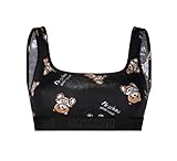 Moschino Top Donna Nero Logo ES23MO30 V6AA1406 4417 3