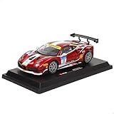 BBURAGO - Ferrari 488 Challenge 2017 Formula Racing - Modellino Realistico Auto in Scala 1:24, Licenza Ufficiale Ferrari, Età Consigliata 3+ Anni