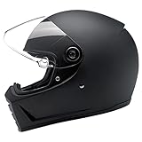 Biltwell Lane Splitter Casco - Piatto / Nero Opaco (Medio)