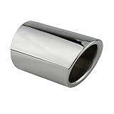 L&P A292 1 Terminali di Scarico in acciaio inox lucidato a specchio e cromato pronti all'uso codice articolo