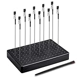 Accessori per modellismo, 10 x base di colori, 1 spazzola e 1 battuta. Clip a coccodrillo resistenti e stabili. Ideale per modellazione, strumenti aerografo e saldatura a mano.