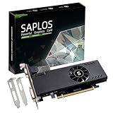 SAPLOS Radeon RX 550 Low Profile Scheda Video, 4GB, GDDR5, 128-bit, VGA DVI-D HDMI, Video Card PC Gaming, 4k Displays, Computer GPU, SFF Small Form Factor (includere mini staffa)