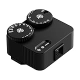 TTARTISAN Misuratore di luce II Generazione Aggiornamento Misuratore di luce a due quadranti per la fotografia con attacco a slitta fredda compatibile con varie fotocamere (alluminio nero)