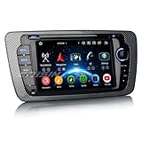Erisin 8-Core Android 14 4GB RAM+64GB ROM Autoradio GPS Navigatore per SEAT IBIZA 2009-2013 7 pollici Schermo tattile Supporti Bluetooth 5.0 Senza fili CarPlay Android Auto WiFi DSP RDS CANbus