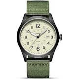 LN LENQIN Orologio Uomo Orologi Militari Orologi Analogici Al Quarzo Per Uomo Orologi da Polso Impermeabili Con Data Orologio Sportivo Tattico Militare Cinturino in Nylon (Verde Nero Giallo)