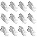 Toocool - Stock 12 paia calzini alla caviglia fantasmini uomo donna cotone ZA-115 [Taglia unica,BIANCO UOMO]