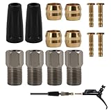 Kit Cavi Freno per Bicicletta BH59 - Tubo Freno Idraulico a Disco con Inserto Verde Oliva e Connettore, Set di Parti di Ricambio per M355/M395/M445/M446/M447 - Facile Installazione e Materiale di Alta