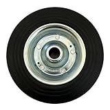 HEYOUTH Ruotino d'appoggio Rimorchio,Ruotino di Scorta,per Rimorchio, Ruota di Trailer,Cerchione in Acciaio zincato,200 x 50 mm