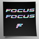 Kit adesivi compatibile con telaio MTB Mountainbike e casco Olografico | decals sticker Decalcomanie bici scritte loghi | Stickersland® - Focu